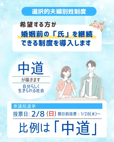 中道改革連合_選択的夫婦別姓_02